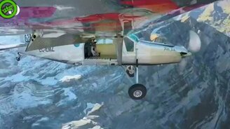 Уникальный трюк в костюмах-крыло - смотреть видео (1:31)