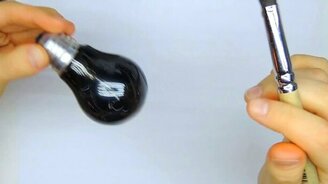 Ёлочная игрушка из лампочки накаливания - смотреть видео (7:22)