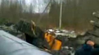 Уронили экскаватор - смотреть видео (0:40)