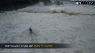 Волнительное спасение сёрфера - смотреть видео (3:23)