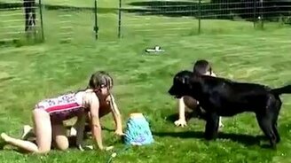 Шутки с животными и детишками - смотреть видео (1:50)