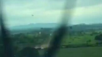 Крушение самолёта - смотреть видео (0:14)