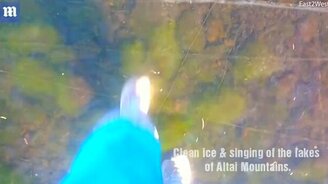 Пение льда на горных озёрах - смотреть видео (3:00)