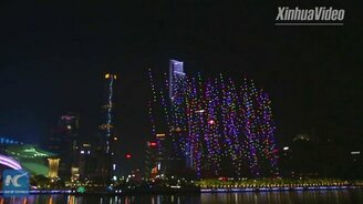 Представление из множества дронов - смотреть видео (1:13)