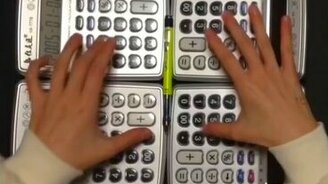 Мелодия на пяти калькуляторах - смотреть видео (2:38)