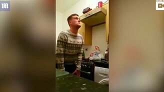 Дыня против головы - смотреть видео (0:40)