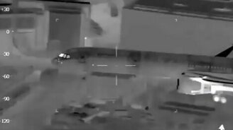 Как греются шины при посадке - смотреть видео (0:38)