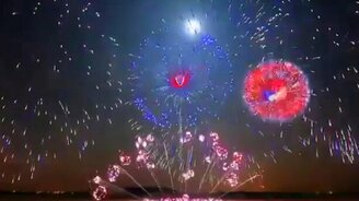 Китайский поддельный салют - смотреть видео (1:47)