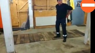 Как подорвать деревянный пол - смотреть видео (0:27)