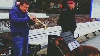 Трогательный пёс-меломан - смотреть видео (0:22)