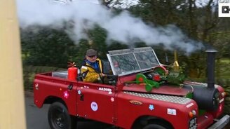 Паровоз из автомобиля - смотреть видео (2:21)