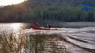 Приколы и неудачи на воде - смотреть видео (1:54)