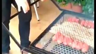 Удобное устройство для гриля - смотреть видео (0:46)