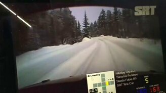 Избежание столкновения с лосями на гонке - смотреть видео (0:07)