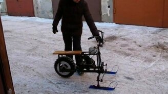 Самодельный ледооход для рыбака - смотреть видео (3:51)