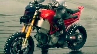 Как утопить мотоцикл - смотреть видео (0:43)