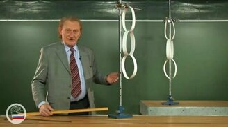 Ломаем рейку на бумажных кольцах - смотреть видео (3:28)