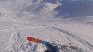 Катание на лыжах не задалось - смотреть видео (0:54)