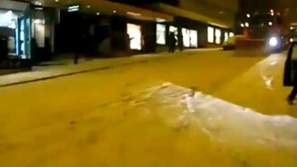 Снегоуборщик на льду - смотреть видео (1:17)