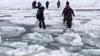 Бесстрашные рыбаки - смотреть видео (0:35)