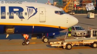 Курьёзы в аэропорту - смотреть видео (3:03)