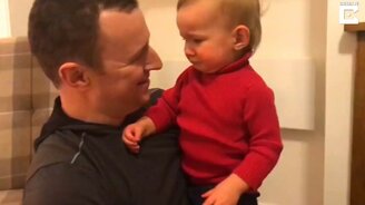 Когда папа побрился - смотреть видео (1:02)