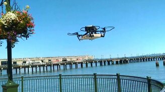 Доставка пиццы дроном - смотреть видео (0:18)