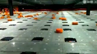 Сортировка посылок в Китае - смотреть видео (1:49)