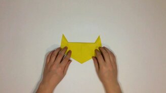 Как сделать кота из бумаги - смотреть видео (1:32)
