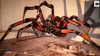 Яркий объёмный паук (граффити) - смотреть видео (0:36)