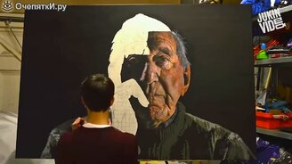 Рисование реалистичного портрета - смотреть видео (3:02)