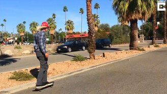 Пенсионер на скейте - смотреть видео (1:53)