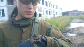 Летучая мышка атаковала парня - смотреть видео (0:47)