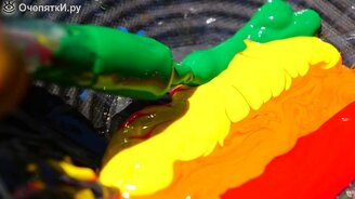 Краски на работающем динамике - смотреть видео (10:36)