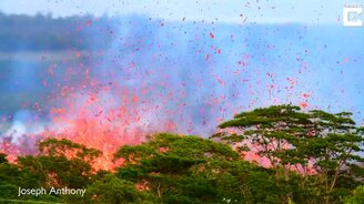 Фонтан из лавы - смотреть видео (1:31)