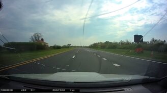 Чайка устроила ДТП - смотреть видео (0:20)