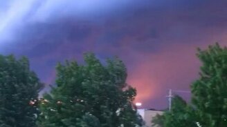 Небо в сильную грозу - смотреть видео (0:20)