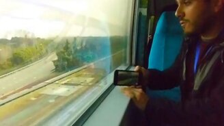 Навстречу друг другу со скоростью 300 км/ч - смотреть видео (0:46)