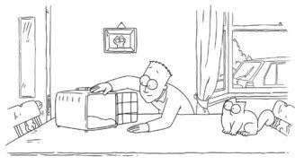 Кот Саймона и Снайпер - смотреть видео (1:42)