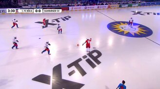 Игра в футбол на льду - смотреть видео (3:48)