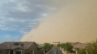 Как надвигается песчаная буря - смотреть видео (0:27)