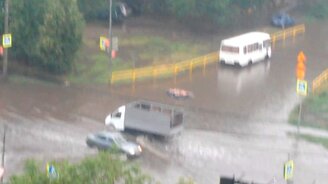 Экстремальный заплыв в городе - смотреть видео (0:54)