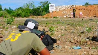 Очень выверенный выстрел - смотреть видео (0:38)