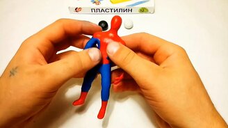Человек-паук из пластилина - смотреть видео (3:31)