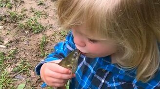 Когда взял дочку на рыбалку - смотреть видео (1:32)