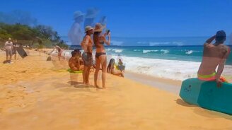 Пятёрка страшных волн на пляже - смотреть видео (11:35)