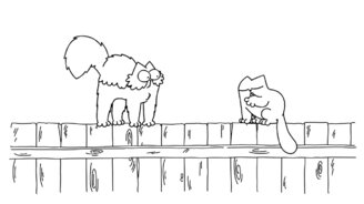 Кот Саймона на заборе - смотреть видео (2:06)