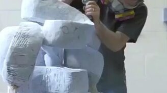 Скульптура из мрамора - смотреть видео (0:59)