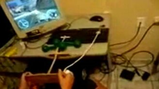 Самодельный компьютерный руль - смотреть видео (1:17)