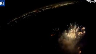 Дрон в зоне фейерверка - смотреть видео (2:34)